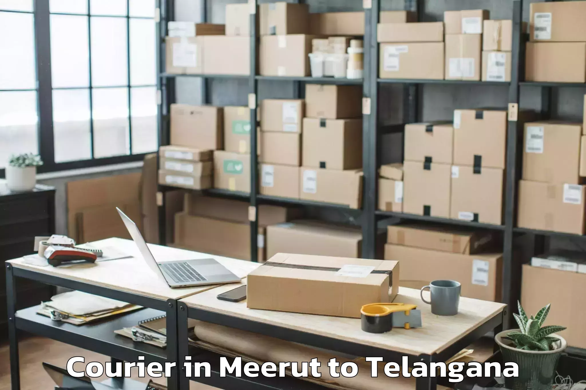 Book Meerut to Dhanwada Courier Online